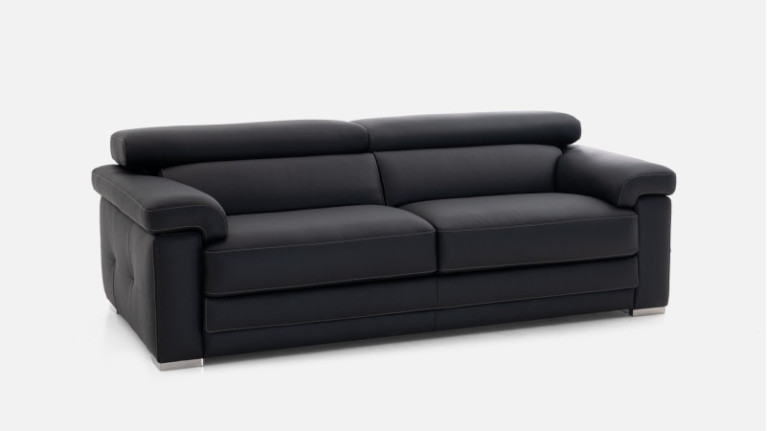 MONICA 2-seater leather sofa | Timeless elegance