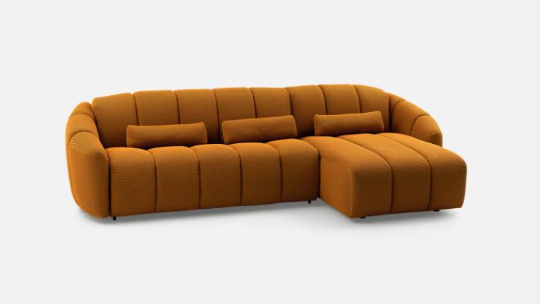 3D fabric corner sofa TEDDY | Welcoming curves