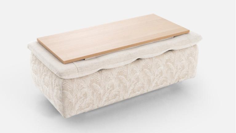 Comfortable and stylish storage pouf, NEW BYBLOS