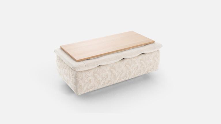 Comfortable and stylish storage pouf, NEW BYBLOS