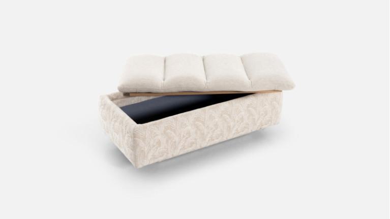 Comfortable and stylish storage pouf, NEW BYBLOS