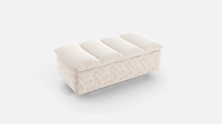 Comfortable and stylish storage pouf, NEW BYBLOS