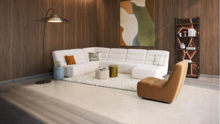 Rectangular rug TOISON | Velours irrégulier