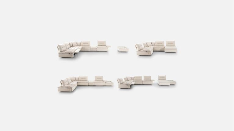 BYBLOS electric corner sofa | Sublime design