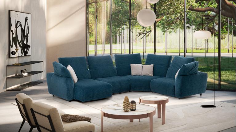 TOKYO fabric corner recliner sofa | Optimum comfort