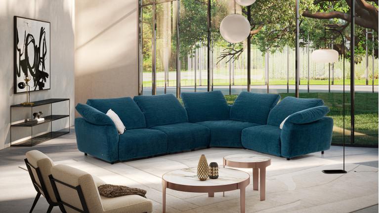 TOKYO fabric corner recliner sofa | Optimum comfort