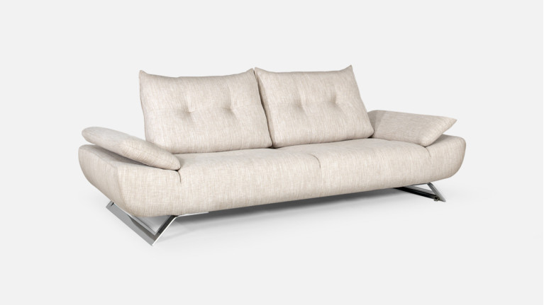 LEVEL recliner sofa - Adjustable seat depth and great comfort for this designer sofa, available in 100 colors.