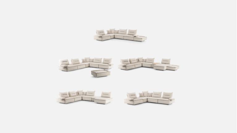 NEW BYBLOS fabric modular sofa | Sublime design