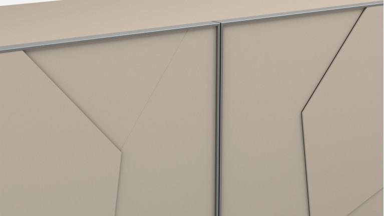 ECLIPSE 4-door sideboard | Matte smoked wood sideboard