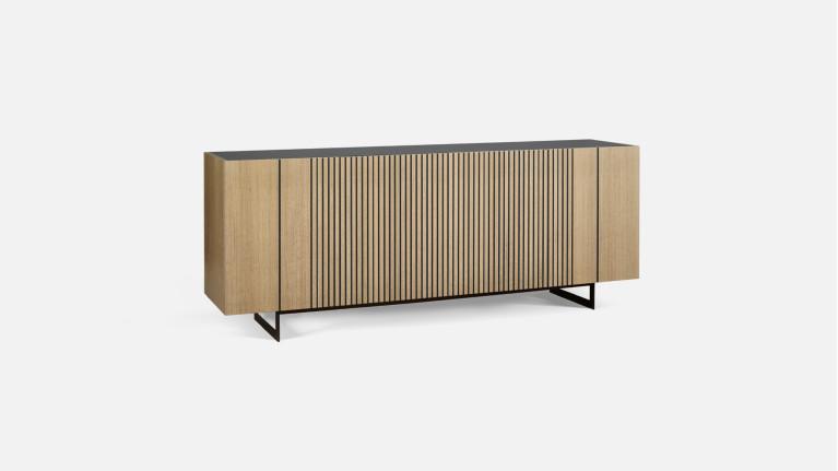 4-door light oak buffet PIANA | Quality for your living room