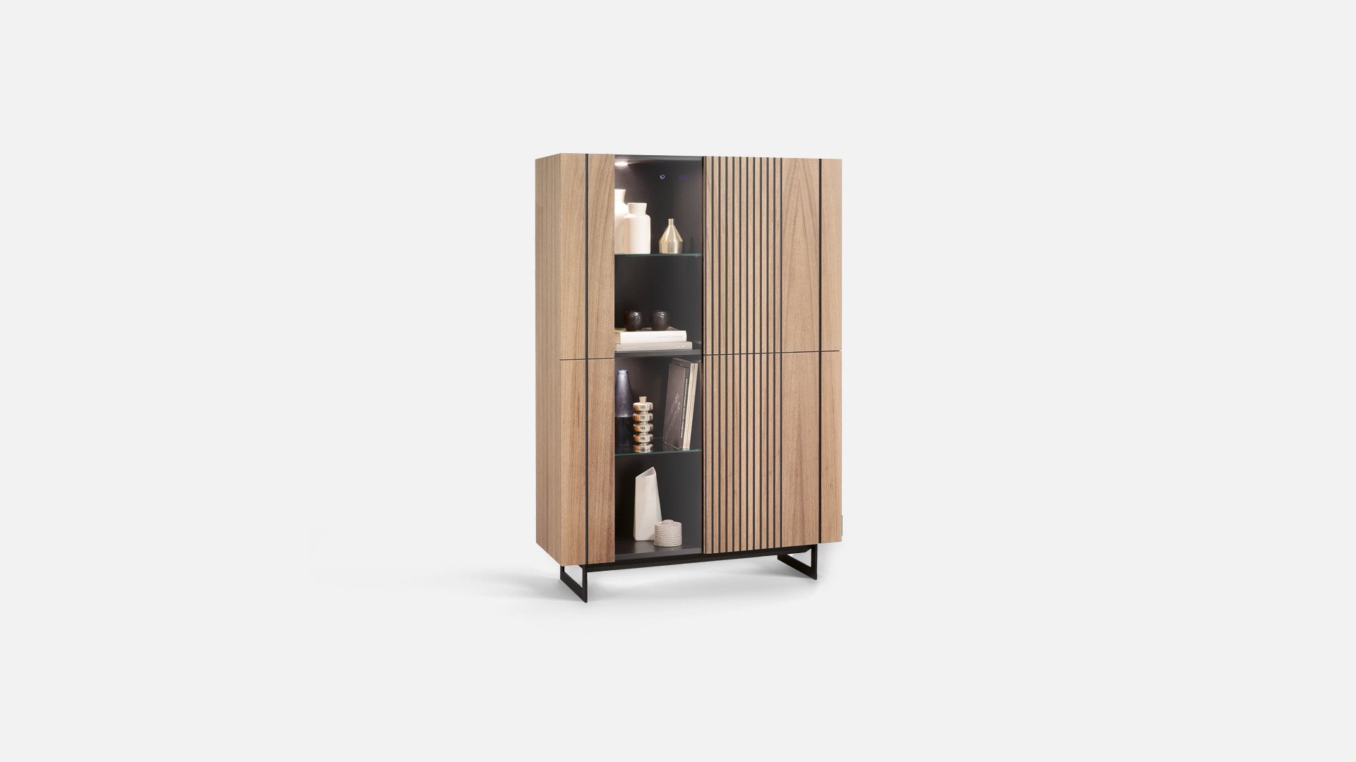 Vitrine haute PIANA | Meuble design haut de gamme