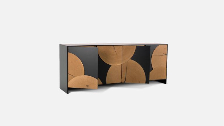 EQUINOXE | Ode to light and nature 4-door lacquer sideboard