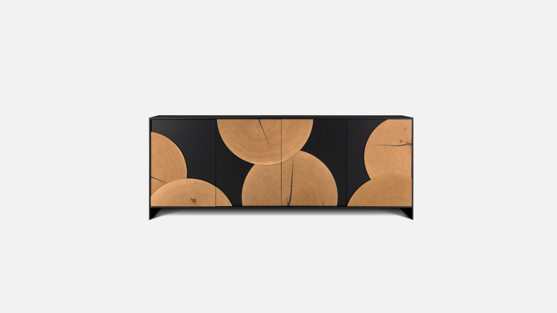 EQUINOXE | Ode to light and nature 4-door lacquer sideboard