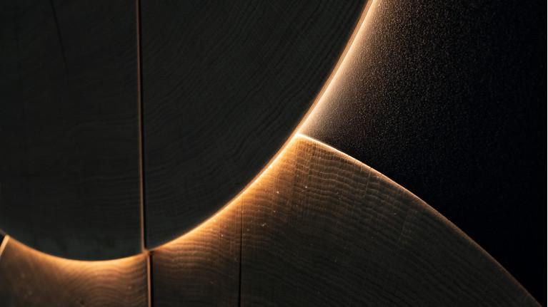 EQUINOXE | Ode to light and nature 4-door lacquer sideboard