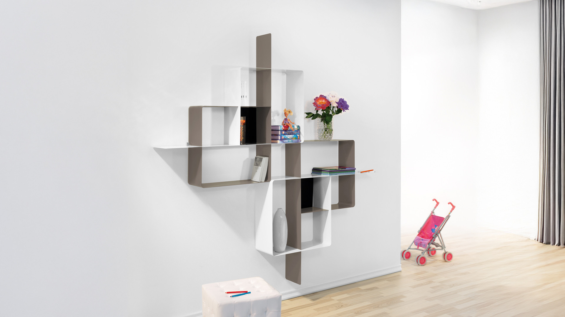 Bibliothèque Collection MONDRIAN | Bibliothèque sur-mesure et design