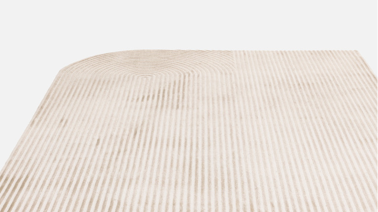 Designer rug with clean lines and a graphic shape, KUZA SHAPE