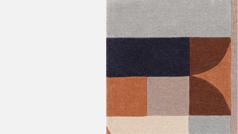 KLOTSKI rug | Geometric shapes and elegant curves