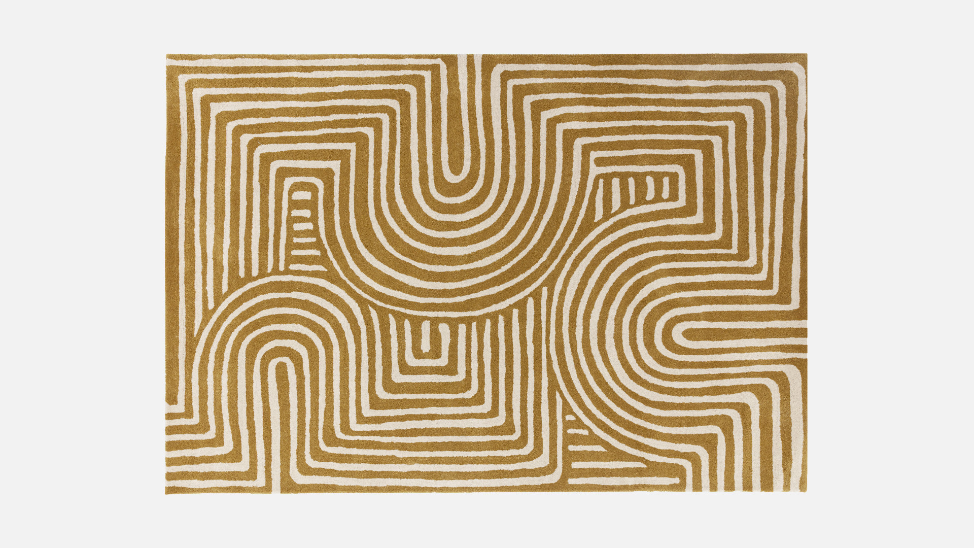 100% wool carpet, tufted, maze pattern, CURVE