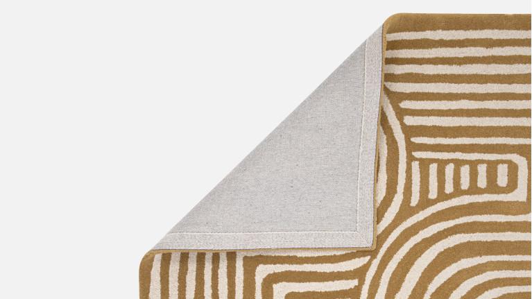 100% wool carpet, tufted, maze pattern, CURVE