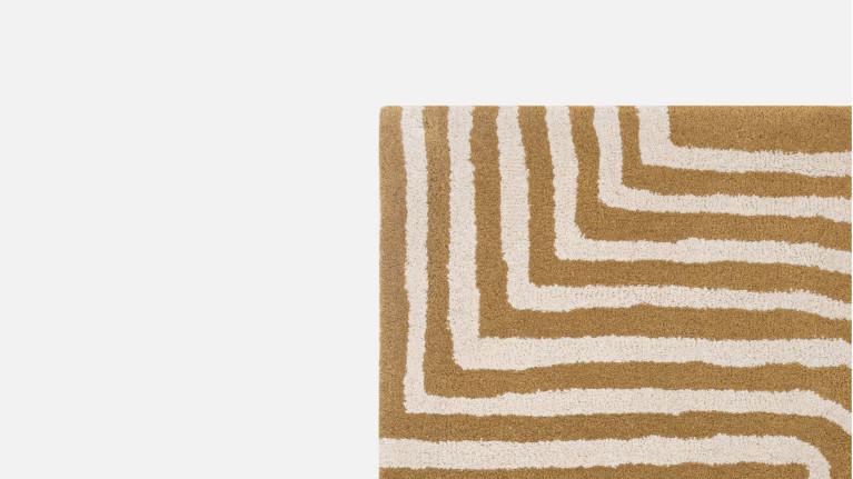 100% wool carpet, tufted, maze pattern, CURVE