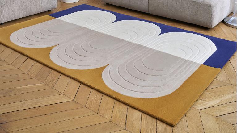 SAFFRON WAVES rug| 100% New Zealand wool