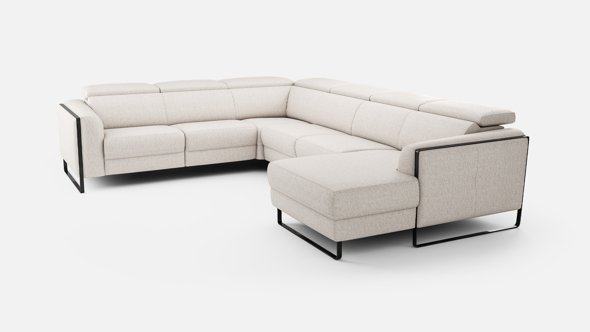 BRADLEY fabric corner sofa | Maximum well-being