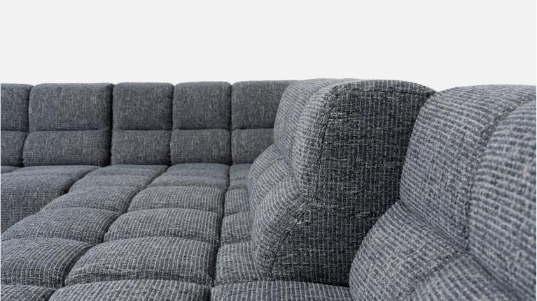 LIAM panoramic fabric corner sofa | Adjustable seat depth
