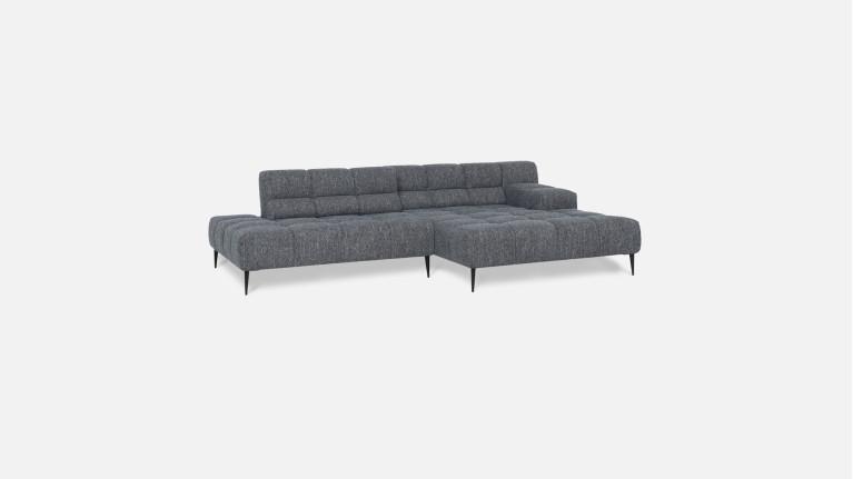 LIAM panoramic fabric corner sofa | Adjustable seat depth