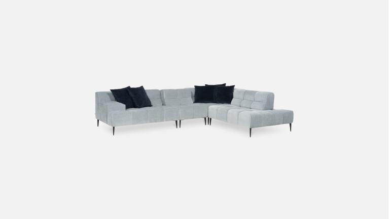 LIAM fabric corner sofa | Adjustable seat depth
