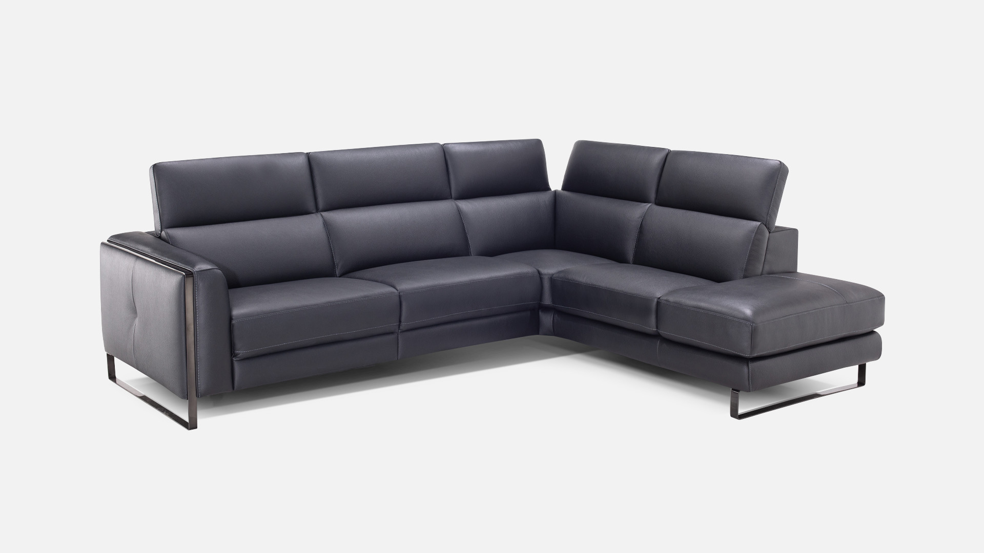 Leather corner sofa BRADLEY | A maximum of well-being