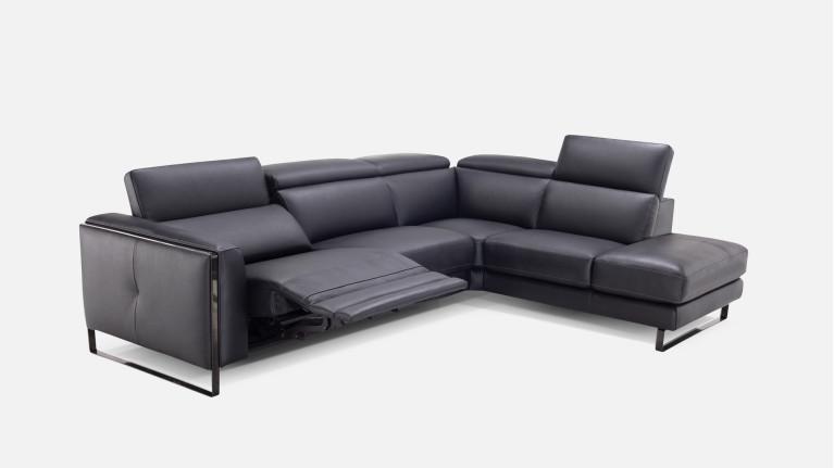Leather corner recliner sofa RADLEY | Le maximum du bien-être
