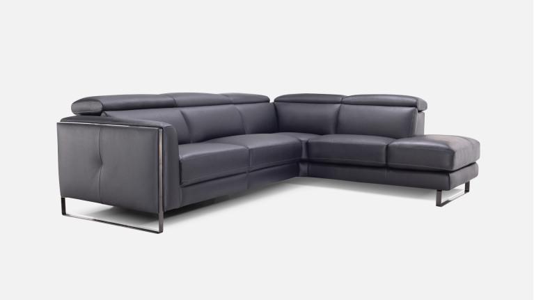 Leather corner recliner sofa RADLEY | Le maximum du bien-être