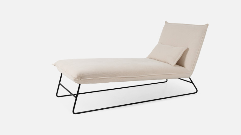 JASMIN indoor lounge chair | Colors beige or gray