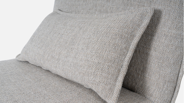 JASMIN indoor lounge chair | Colors beige or gray