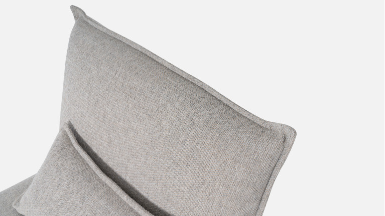 JASMIN indoor lounge chair | Colors beige or gray