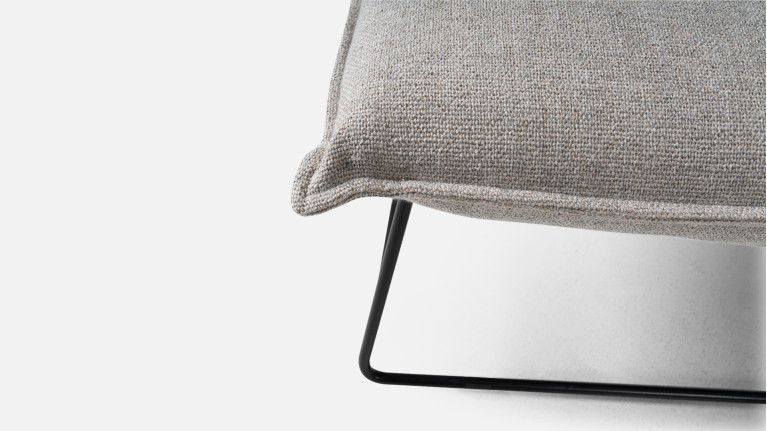 JASMIN indoor lounge chair | Colors beige or gray