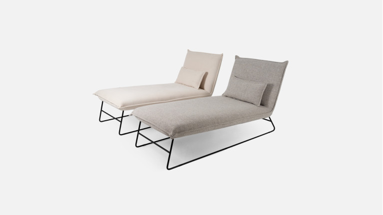 JASMIN indoor lounge chair | Colors beige or gray