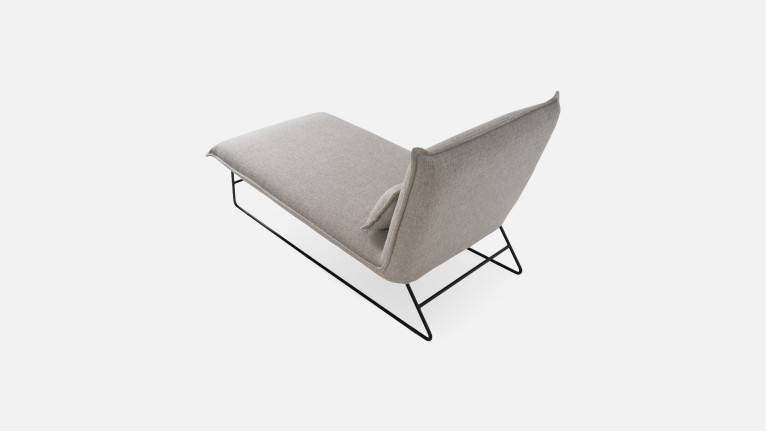 JASMIN indoor lounge chair | Colors beige or gray