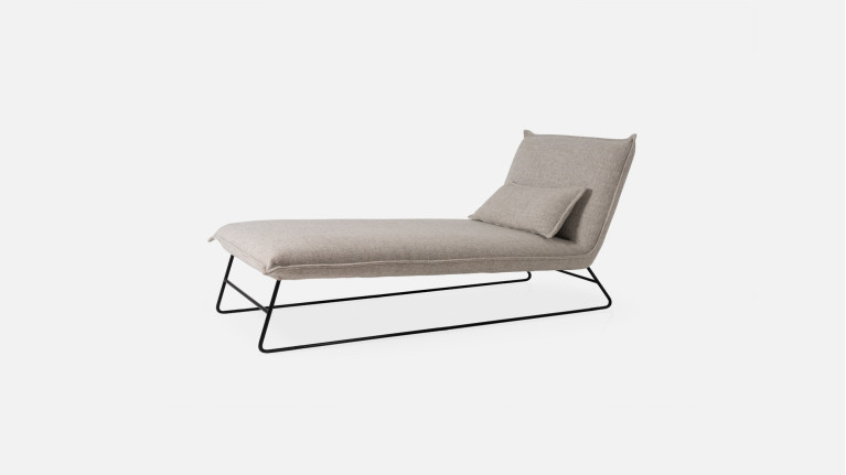 JASMIN indoor lounge chair | Colors beige or gray