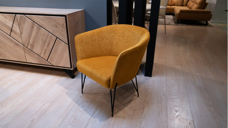 LUKAS armchair - Available in leather, fabric or microfiber