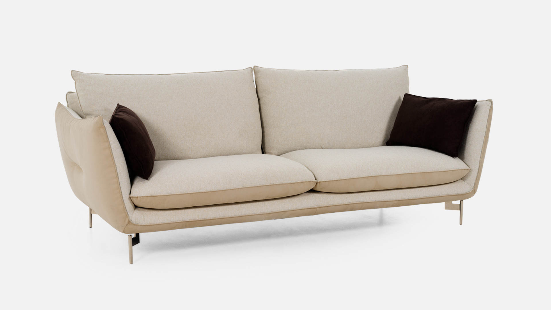2 or 3-seater sofa GATSBY | Feather comfort, compact design