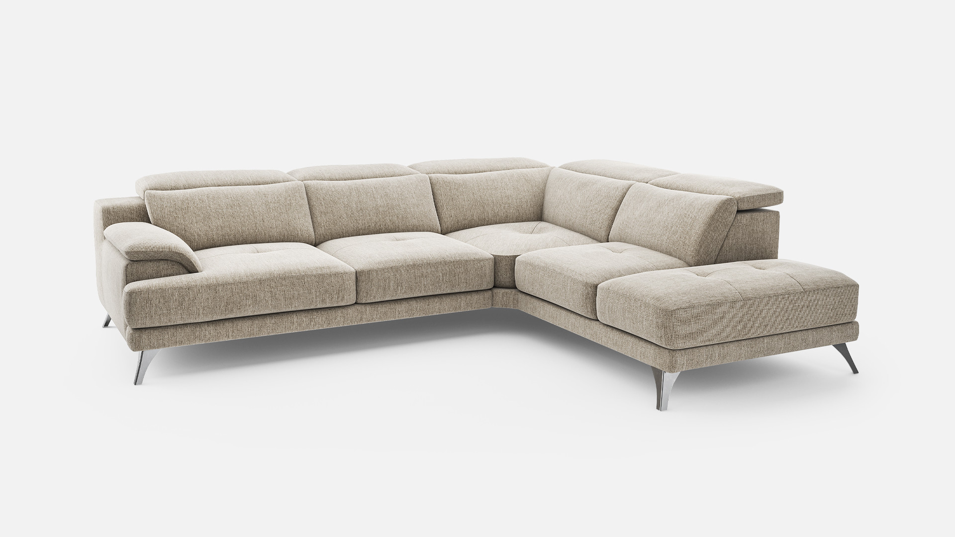 MERIBEL fabric corner sofa | A top-of-the-range sofa