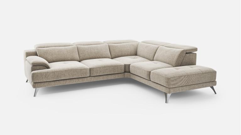 MERIBEL fabric corner sofa | A top-of-the-range sofa