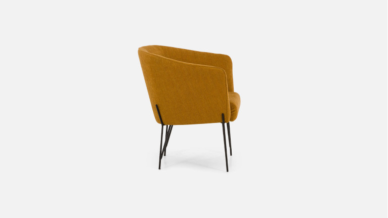 LUKAS armchair - Available in leather, fabric or microfiber
