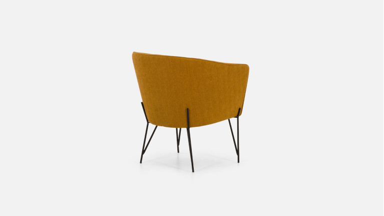 LUKAS armchair - Available in leather, fabric or microfiber