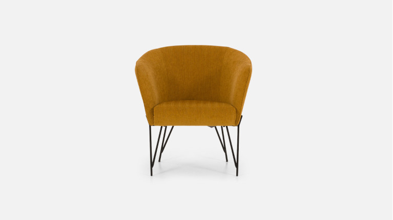 LUKAS armchair - Available in leather, fabric or microfiber