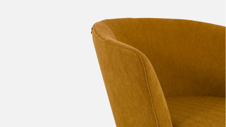 Fauteuil LUKAS - Réalisable en cuir, tissu ou microfibre
