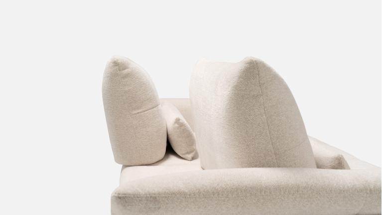2-seater sofa in ecru fabric RABAT EVO | Ultimate comfort