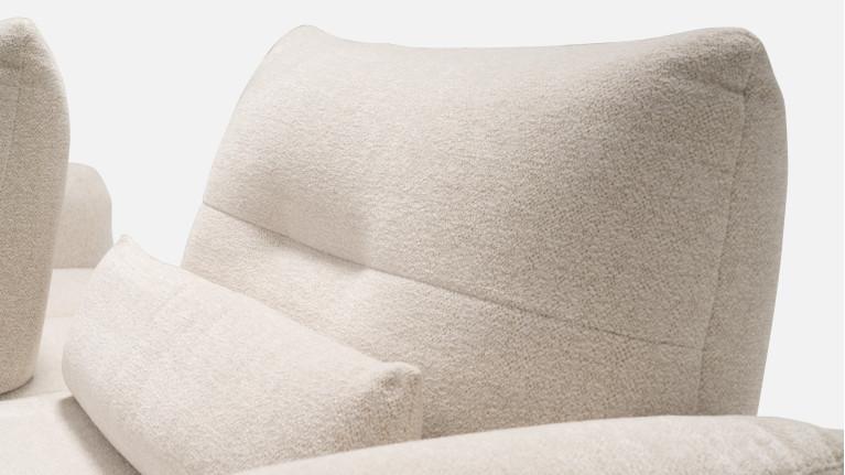 2-seater sofa in ecru fabric RABAT EVO | Ultimate comfort