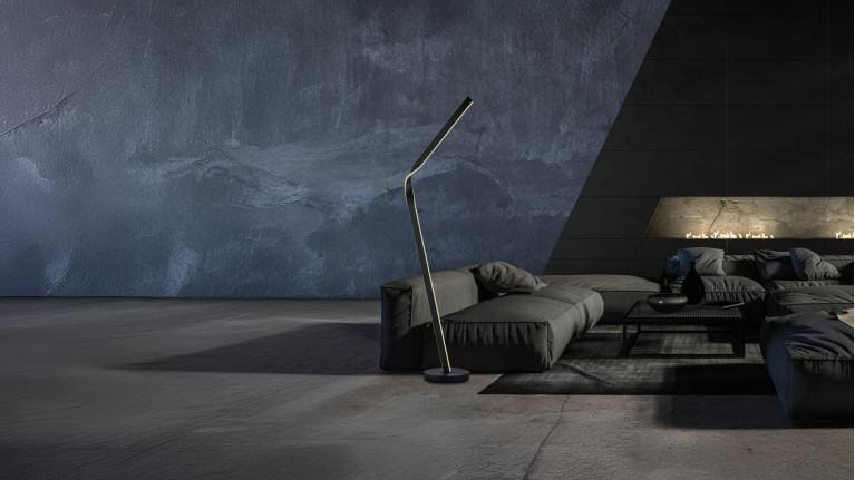 Design floor lamp CICENZA I 360° swivel, integrated dimmer